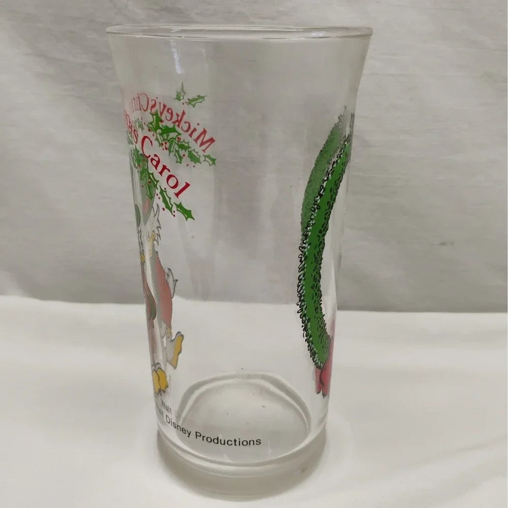 Vintage 1982 Mickey's Christmas Carol Glass Scrooge McDuck Disney Coca Cola Coke